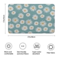 thumbnail image 3 of Teal Daisy Flower Golden Centers Pattern Bathroom Rugs Mat,Non Slip Microfiber Bathroom Rug,Rubber Backing,Soft Bathroom Mats for Bathroom Floor,Tub and Shower,17x27in(43x68cm), 3 of 5