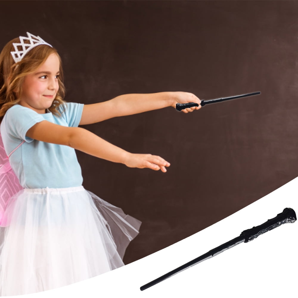  Light Up Magic Wand for Kids Sound Wizard Witch Illuminating  Toy Brown Black : Toys & Games