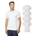 thumbnail image 1 of 32 DEGREES Mens 4 Pack Cool Quick Dry Active Basic Crew T-Shirt, White, Medium, 1 of 15