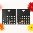 thumbnail image 1 of BRIGHTFUFU 24 Pares De Pendientes Chic Para Mujer Con Y Triángulo En, 1 of 8