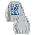 thumbnail image 2 of In My Boy Mom Era Sweatshirts for Women 2025 Long Sleeve Crewneck Boy Mom Graphic Sweatshirt Pullover Tops, 2 of 3