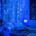 thumbnail image 3 of Dserhfy 300 LED Fairy Curtain Lights 9.8ft x 9.8ft Window Wall Hanging String Light USB Powered Curtain Light for Bedroom Backdrop Wedding Party Indoor Decor, 3 of 8