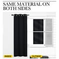 thumbnail image 7 of NICETOWN Black Curtains for Kitchen, Room Darkening Grommet Thermal Insulated Drapes, W37 x L54, Set of 2, 7 of 7