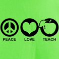 thumbnail image 3 of CafePress - Peace Love Teach Light T Shirt - Light T-Shirt - CP, 3 of 4