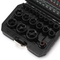 thumbnail image 2 of CASOMAN 19PCS External Torx Plus Socket Set, 6 Point EP Socket EP4-EP32 with 1/2'', 3/8'' & 1/4'' Dr, 5 Point EP Socket 1/2'' Dr. EP8.8 Com, 2 of 8