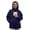 04 Navy, variant on Pet Carrier Hoodie with Pouch, Pull Pocket Kangaroo Sweatshirt Side Zip