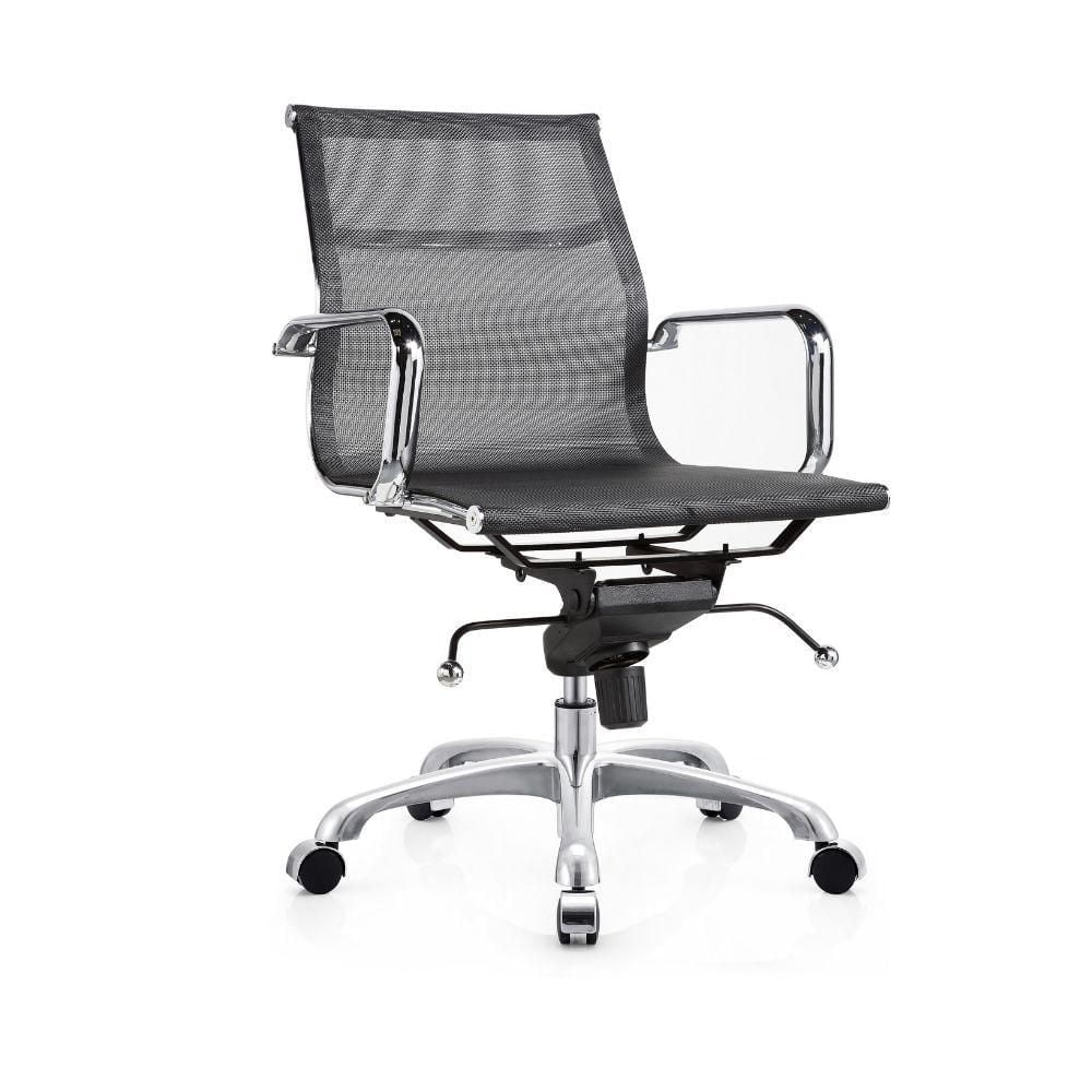 Miya Executive Mesh  Office Chair, Mid-Back Executive Swivel Mesh Office Desk Chair, Upholstery, Lumbar Support, Modern Style
