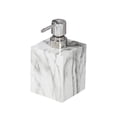 thumbnail image 2 of Dispensador de jabón, bomba de espuma, botella de loción, champú, ducha, dispensador de jabón de manos reutilizable rústico, dispensador de jabón líqu Plata blanca, 2 of 8