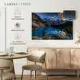 thumbnail image 5 of Elephant Stock Moraine Lake Sunset Wall Art - Horizontal Canvas Wall Art - Living Room Wall Decor - Nature Canvas - Blue And Brown Decor - 45" x 30", 5 of 8