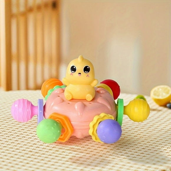 Juguete para piscina, juguete para bebés, juguete para niños pequeños. Esfera multisensorial texturizada con rotación y suaves sonidos de sonajero. Pelota de actividades de plástico.
