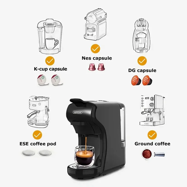 Buy Wholesale China Multi-capsule Coffee Machine Coffee Maker With Italy  Pump,15 Bar, Compatible For 4 Different Capsule & Capsule Coffee Maker Pod  Maker at USD 49.7