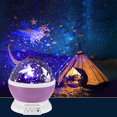 thumbnail image 2 of Rotary USB LED Night Light Star Proyector Batería Kid Dormitorio Lámpara (Púrpura) Lamparas Tmvgtek Para estrenar, 2 of 8