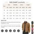 thumbnail image 3 of GrmtClth Mens Jackets Vintage Full Zip Long Sleeve Trucker Jackets Lightweight Loose Fit Outerwear Coats with Pockets Dark Green XXL, 3 of 6