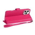 thumbnail image 4 of Extra Series Essential Leather Wallet Stand Case for iPhone 16 Pro - Pink, 4 of 4