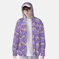 thumbnail image 3 of Picia Pugs and Flowers Women's Men's UPF 50+ Sun Protection Hoodie Shirt Long Sleeve SPF Fishing Outdoor UV Hiking Lightweight Shirts-Medium, 3 of 9
