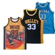 thumbnail image 2 of Camisetas de baloncesto VALLEY ALTERNATE HIGH SCHOOL 33 BIRD Jersey Costura Bordado Ropa deportiva al aire libre de alta calidad Azul negro 2024, 2 of 5