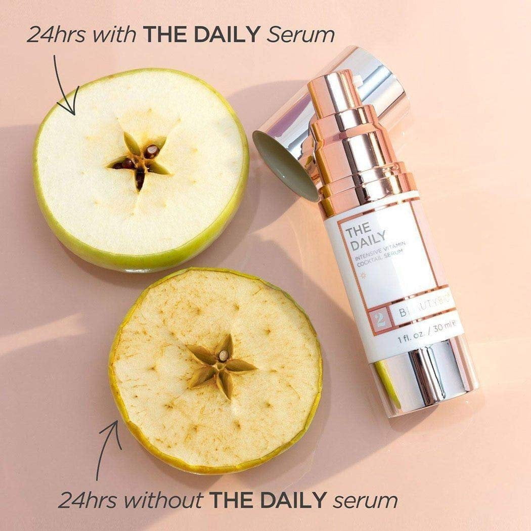 BeautyBio Love Story Set Daily Vitamin C Serum + Brazilian Rose Quartz Roller