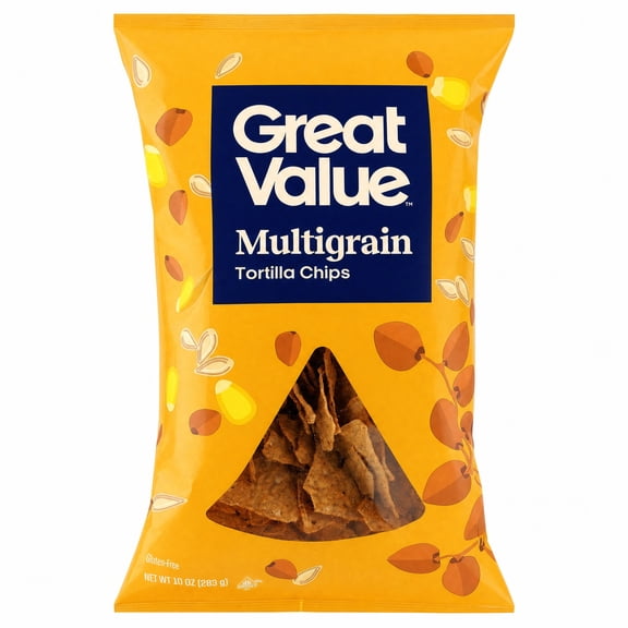 Great Value Multigrain Tortilla Chips, 10 oz