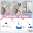 thumbnail image 6 of Disposable Toilet Brush with 36 Refills,Toilet Bowl Cleaner,Toilet Cleaning Supplies,Wall Mounted Toilet Wand Brush Kit with Holder for Bathroom Cleaning & Hygiene Bathtub Maintenance, 6 of 8