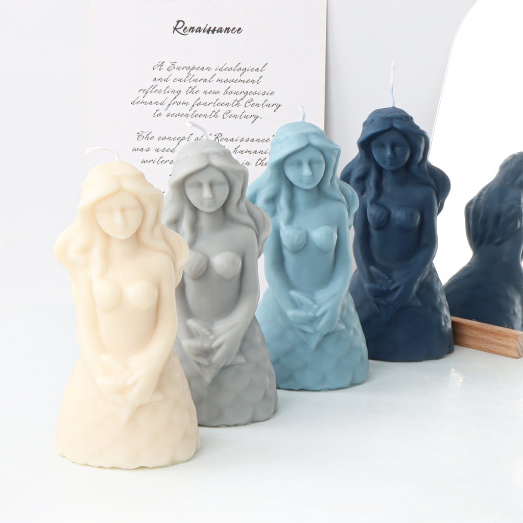 Silicone Candle Mold for Home Decorations Wax Mold Long Hair Candle Making DIY Candle Art Craft