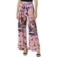 thumbnail image 3 of Maison Jules Womens Printed Casual Wide Leg Pants, 3 of 3