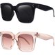 thumbnail image 1 of Gafas de Sol TAOTAOQI Vintage Cuadradas Grandes con Protección UV400 para Mujer, 1 of 8