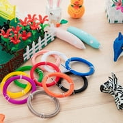 TekDeals 20 Colors 3D Pen Printer PLA Filament Refills High Precision, 1.75 mm Dia., 323 Feet