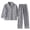 RYW-Gray, variant on LWFFDAW Mens Fleece Pajamas Set Flannel Long Sleeve Collar Button Up Sleepwear and Elastic Waist Bottoms Winter Thick Warm Homewear Pjs Sets for Men
