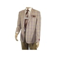 thumbnail image 7 of Men Sport Coat by Berlusconi Turkey Italian Wool Super 180's #671-15 Tan Burg, 7 of 7