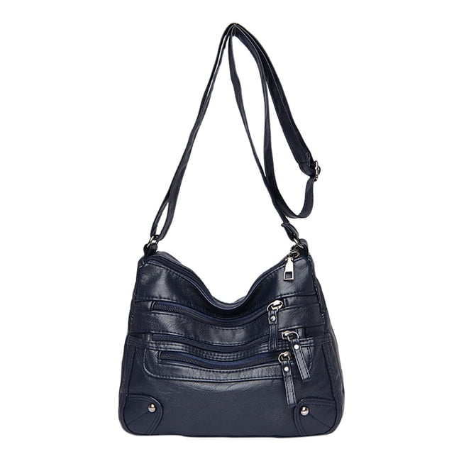 MIASHUI Women Soft Leather Shoulder Bags Classic Designer Crossbody Handbag Purse for Everyday Use
