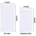 thumbnail image 2 of Juego de 6 toallas Utopia Towels 69 x 137 cm, 500 GSM, algodón blanco, 2 of 8