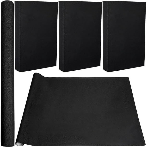 Tela para encuadernación de libros, 59 x 16,9 pulgadas, superficie de tela negra, con respaldo de papel, tamaño A3-A8, para tapas de libros, álbumes, álbumes de recortes, archivos, bricolaje,