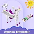 thumbnail image 2 of Coche de Colisión Transformable Liluwushe Unicornio Morado, 2 of 6