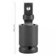 thumbnail image 2 of 1/4" Universal Pneumatic Swivel Joint Air Impact Wobble Socket Adapter Hand Tool, 2 of 8