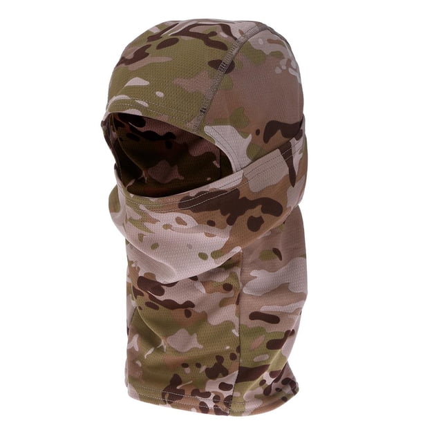 Máscara Cara Completa para Motocicleta Ciclismo Secado Rápido Capucha Pasamontañas Camuflaje Del Desierto Hugtrwg