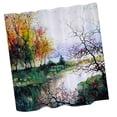 thumbnail image 3 of Cortina de ducha Baoblaze 180x180cm Resistente al Agua Multicolor con 12 Ganchos, 3 of 4