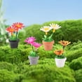 thumbnail image 6 of STARTIST 4Pcs Mini Potted Plant Miniature Dollhouse Flowers 1 12 Flowerpot Mini Plant Model for Offices Wedding Gifts Home Living Room, 6 of 8