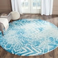thumbnail image 2 of Safavieh Tapis Contemporain Bleu Teint par Immersion - Rond 5 Pieds, 2 of 2