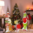 thumbnail image 4 of GuassLee 3Pcs Funny Christmas Decorations Indoor, Cute Green Gnome Christmas Tree Decorations Yard Signs for Christmas Tree Home Decor Door Porch Yard Lawn Garden Decorations Indoor Outdoor, 4 of 7