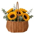 thumbnail image 3 of Bookk Handmade With Handle For Home Arrangement Dry Green Woven Storage Wedding Garden, 3 of 6