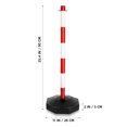 thumbnail image 3 of WRISTBIQUE car parking poles Warning Column White Plastic 1Pcs, 3 of 10
