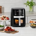 thumbnail image 3 of 6qt Digital Window Air Fryer with 12 Presets & Guided Cooking: Stainless Steel,, 3 of 8