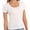White, variant on Women Casual Long Sleeve Slim Scoop Neck Fit T Shirts Basic Tee Tops Crew