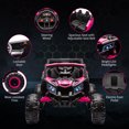 thumbnail image 2 of 24V 2-Seater Kids Electric UTV Ride-On Car – 200W Dual Motors, Metal Frame, Off-Road Suspension, Remote Control, USB, Music, LED Lights, Ages 3-8, 2 of 14
