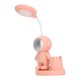thumbnail image 2 of Lámpara De Escritorio Pequeña, Lámpara De Estudio De Luz Suave Suave De Forma Recargable Con Sacapuntas De Portalápices Para Dormitorio ANGGREK Rosa, 2 of 8