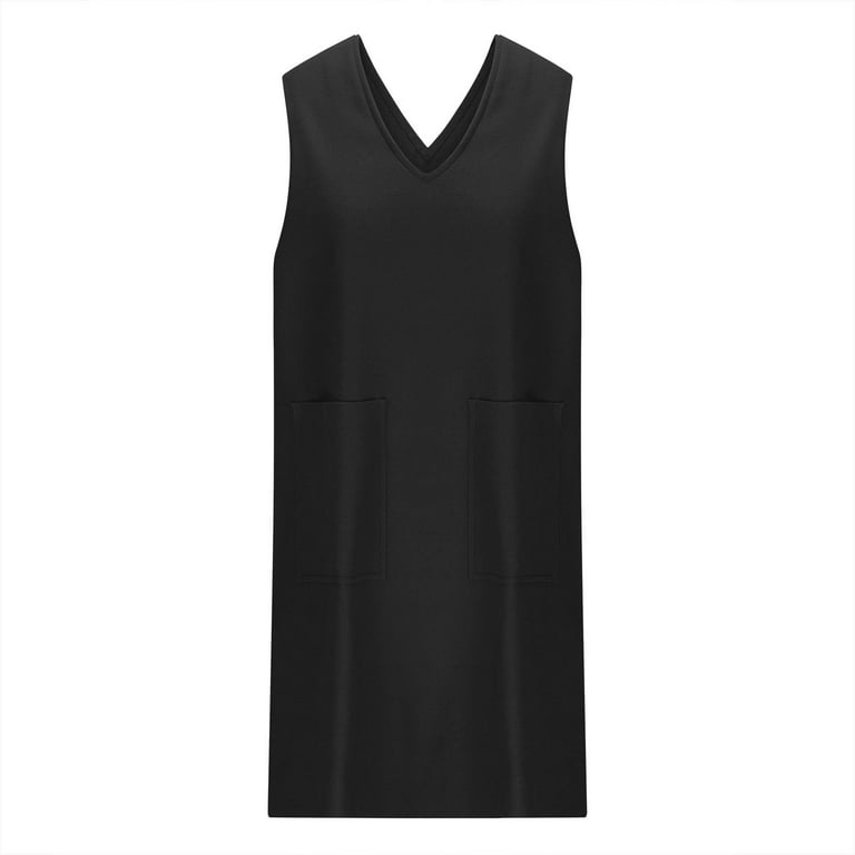 OGLCCG Women Sweater Vest Oversized V Neck Sleeveless Knit Pullover Vest  Dress with Pockets Sweater Dress - Walmart.com