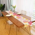 thumbnail image 2 of Yayeee Table Runner 70 inches Long Home Kitchen Dinning Party Decoration, Pink Floral Orange, 2 of 7