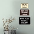 thumbnail image 4 of Signs ByLITA Classic Framed Bore Hole Water At This Tap Door or Wall Sign | Eco-Friendly Home Sign (Black Gold) - Medium, 4 of 9