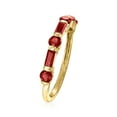 thumbnail image 3 of Ross-Simons 0.80 ct. t.w. Baguette and Round Garnet Ring in 14kt Yellow Gold, Women's, Adult, 3 of 5