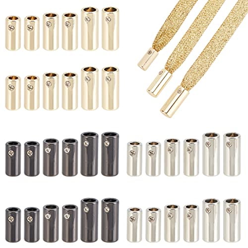 54pcs Metal Aglets Shoelace Tips 9 Styles Shoelace End Caps Screws Aglets  Lace Thread Tips Aglets for Shoelaces Shoe String Aglet Tips Head for  Sneakers Hoodies Bungee Cords Laces 